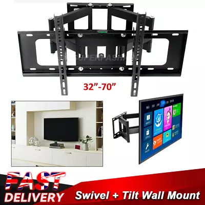 TV Wall Bracket Mount Swivel For Samsung LG Toshiba 32 40 50 55 65 75 Inch Tilt • £24.99