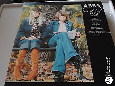 ABBA-Greatest Hits LP-Epic  1976 Gatefold Sleeve Yellow Label Good Condition • £6.99