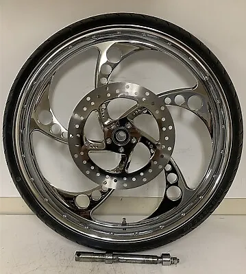  Harley-Davidson 00-07 Touring SMT Machining Silencer Chrome 26x3.75 Front Wheel • $1295