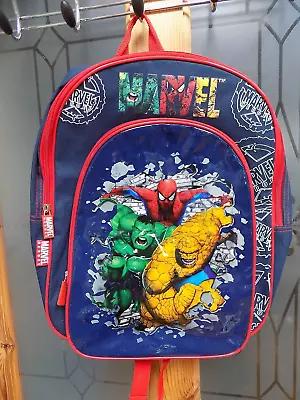 Boys Marvel Spiderman Backpack Kids Avengers School Travel Rucksack Lunch Bag    • £8.50