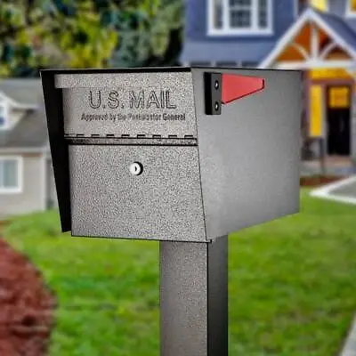 Post-Mount Mailbox With High Security Reinforced Patented Locking System Bronze • $117.01