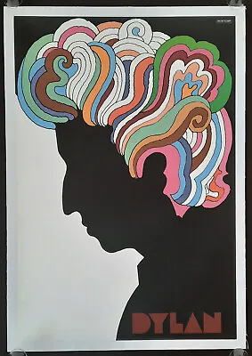 +++ 1966 BOB DYLAN Promotion Poster By Milton Glaser LINEN BACKED • $1249.95