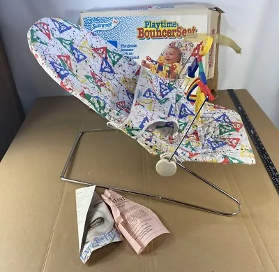 Vintage 1980’s Summer Baby Bouncer Seat Bouncy Chair Toy Rattler Crib Infant • $148.74