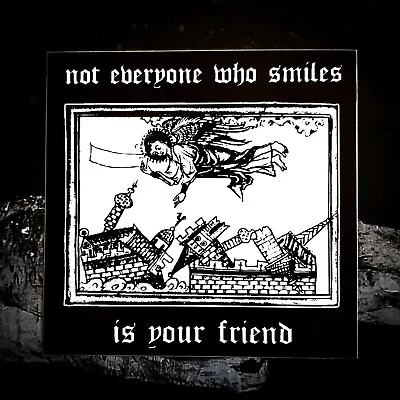 ♆ Not Everybody Who Smiles 4 X 4  Waterproof Vinyl Sticker [💪 HQ Durability!] • $5.66