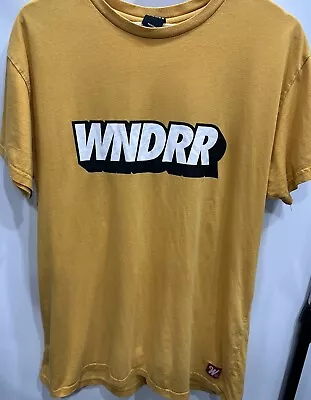 WNDRR Men's Yellow Short Sleeve Double Sided T-Shirt Size M • $15