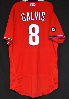 Freddy Galvis 2021 Game-Used Red Alternate Jersey Phillies MLB.com Authenticated • $250