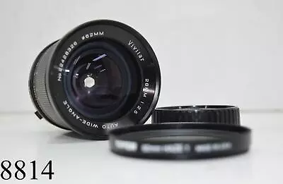 Vivitar Auto Wide-Angle 28mm Camera Lens 1:2.5 Tiffen 62mm Haze 1 Photography • $46.75