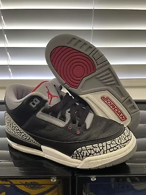 $125 • Buy US 4Y Nike Air Jordan 3 III Retro Black Cement 398614-010 (GS) Size 4Y