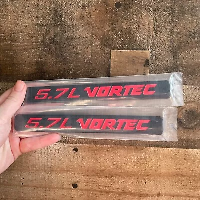 5.7L Vortec Engine Lightweight Plastic Decal Stick 2 Pack Hood Bumper 3D Truck • $8.50