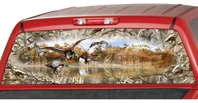 $47.20 • Buy Mallard Duck Hunting Buck Skull Camo Rear Window Graphics Decal Tint Truck SUV