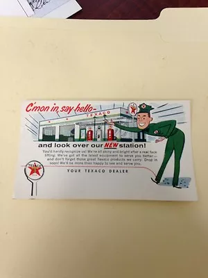 Texaco Post Card Advertisement 1950's 1960s • $4
