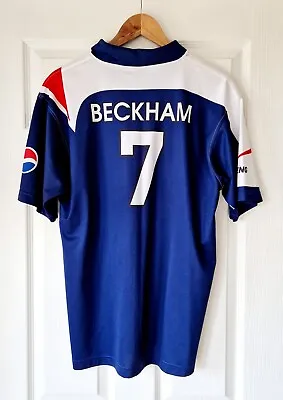 David Beckham Limited Edition Pepsi Football Shirt - Size Adult Large • £40