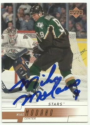 Mike Modano Autographed Dallas Stars Card Minnesota • $7.99