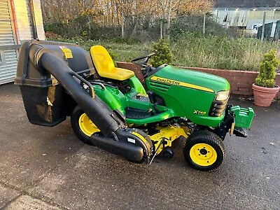 John Deere X748 Diesel 4wd Ride On Mowerlawn Garden Tractor Mowerkubotaiseki • £6250