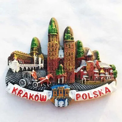 Poland Industrial City Kraków Souvenirs Fridge Magnet • £10.80