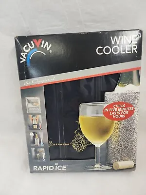 $16.99 • Buy Vacu Vin Rapid Ice Active Cooler Wine Bottle Chilling Sleeve, Silver