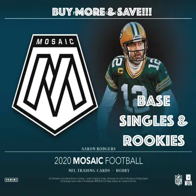 2020 Panini Mosaic Football - Base & Rookies - You Pick! Complete Your Sets! • $0.99