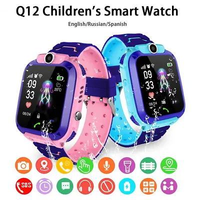 $22.99 • Buy 2022 Kids Tracker Smart Watch Phone GSM SIM Alarm Camera SOS Call For Boys Girls