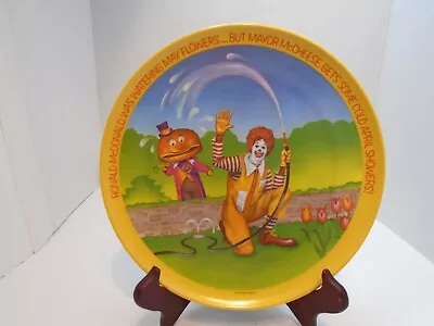 McDonald's Plastic Plate Ronald McDonald Watering Flowers Mayor McCheese Showers • $12.10