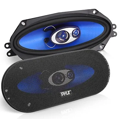 Pyle 150W Triaxial Loud Audio 3-Way Sound Speaker System - Pair 4in. X 10in. • $50.99