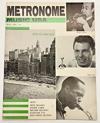 Metronome Magazine 1956 Jazz In Chicago Muggsy Spanier Sonny Stitt • $4.85