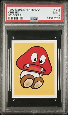 1992 Merlin Nintendo Stickers #211 Chibibo Mario Bros - PSA 9 MINT • $3.11