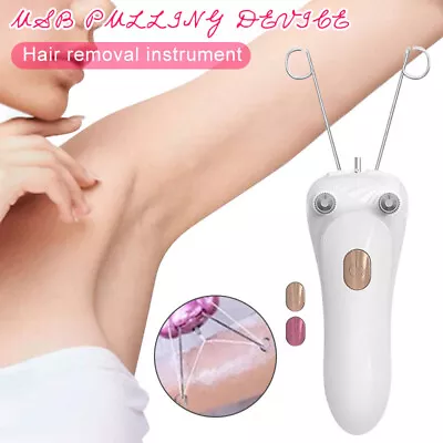 Electric Threading Epilator Eyebrow Face Body Threader Hair Remover USB Charging • $23.85