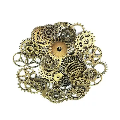 20pcs Bronze Watch Parts Steampunk Cyberpunnk Cogs Gears DIY Jewelry Crafts A • $9.79