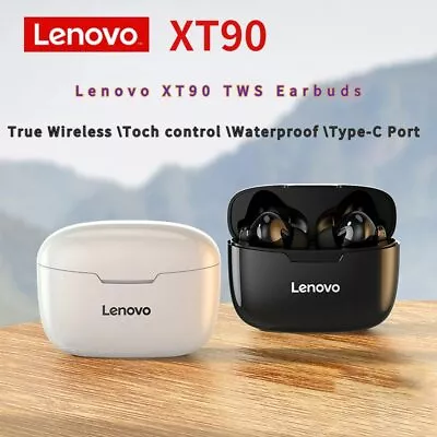 $27 • Buy Lenovo XT90 TWS Earbuds Wireless Earphones Bluetooth-Headphone-Headset With Mic