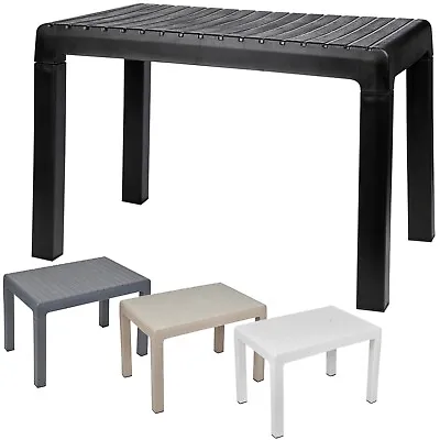 40x60cm Outdoor Plastic Lightweight Coffee Table Patio Balcony Garden Furniture • £13.99