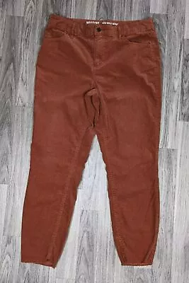 Mossimo Supply Co Womens Size 8 High Waist Skinny Rustic Red Corduroy Pants • $14.47