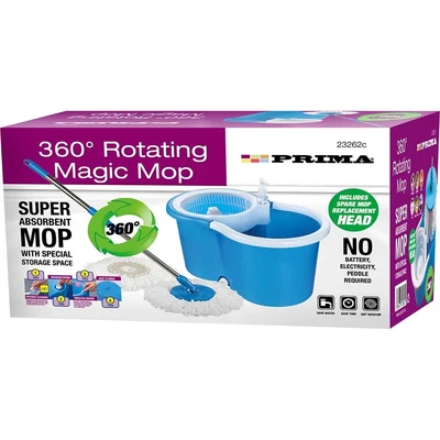 £19.99 • Buy 360° Rotating Magic Floor Mop Bucket Set Microfiber Spin Dry Head Easy Home