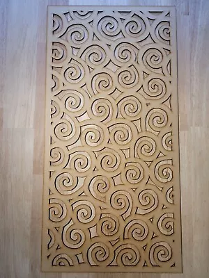 Ripple Swirl Decorative Screen Radiator Cabinet Panel 2FT X 4FT 3mm 6mm 0040 • £18.70