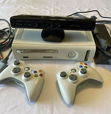 Microsoft Xbox 360 White Console Bundle-used-please Read Description • $26