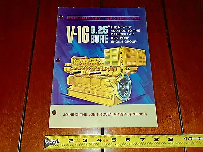 Caterpillar Cat V-16 Engine Brochure • $24.95