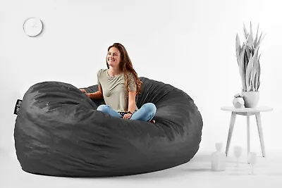 $283.96 • Buy Love Sac Adult Bean Bag Chair Fuf Huge 7' Media Lounger Memory Foam Cozy Soft