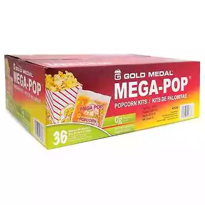 Gold Medal Mega Pop Popcorn Kit (6 Oz. Kit 36 Ct.) Free & Fastest Delivery • $77.89