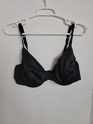 Victoria's Secret Biofit Unlined Full Coverage Black Underwire Bra 40C • $10.99