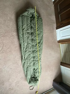 US Military Vintage Intermediate Cold Weather Mummy Sleeping Bag Synthetic Fill • $79.99