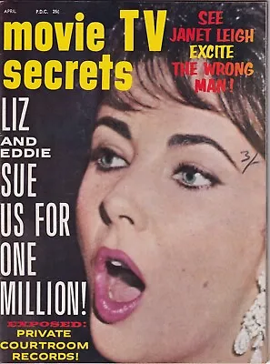 Movie Tv Secrets Magazine - April 1961 Marilyn Monroe Elvis Grace Kelly + • $24.99