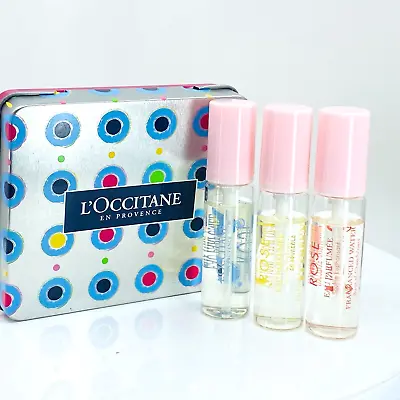 L'occitane Rose Perfume Mini X 3 Scent - 0.33fl Oz Each (BLUE BOX) - NIB • $78.88