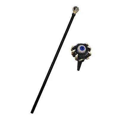 Voodoo Skeleton Hand Eyeball Wizard Staff Witch Stick Cosplay Adult Costume Prop • $14.59