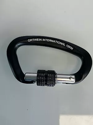 Ortwein International 12KN Screw Lock Gate Carabiner • $5.29