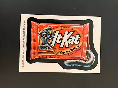 2013 Topps Wacky Packages Halloween It Kat Brent Engstrom Postcard Artist Bio • $9.99