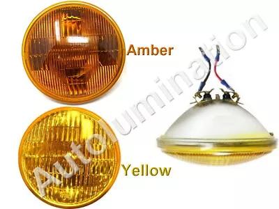 5-3/4  Amber Yellow Sealed High Beam Headlight Fog Light Lamp Bulb 12v H5001 • $19.99