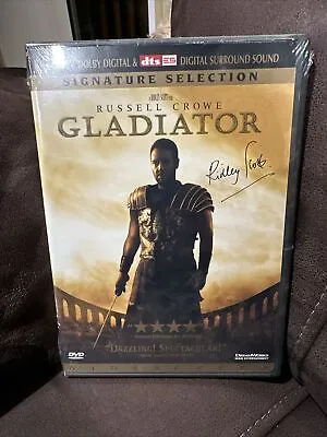 Gladiator DVD Signature Selection Signed Ridley Scott Russell Crowe SEALED • $40