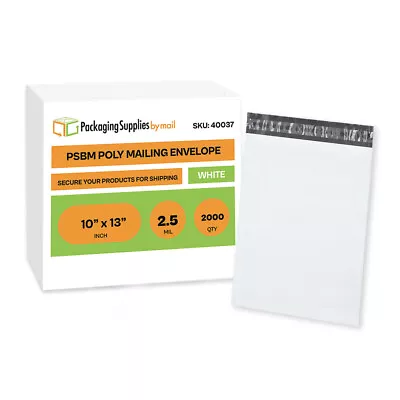 2000 10x13 Poly Mailers 2.5 Mil Packaging Shipping Mailing Envelopes Bags • $164.89