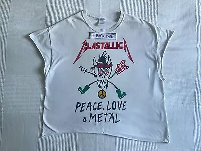 Metallica 2014 Glastonbury T-Shirt XL GLASTALLICA RARE 47  Vest Cut-Off • £64.89