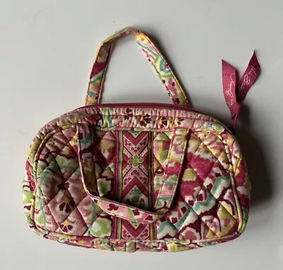 Vera Bradley Small Zip Makeup Cosmetic Travel Bag Retired Pattern Capri Melon • $5.99