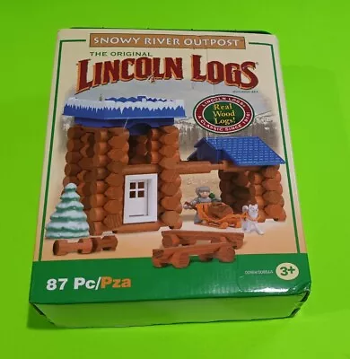 Lincoln Logs Snowy River Outpost Set (100% Complete) W Directions + Figures RARE • $24.98